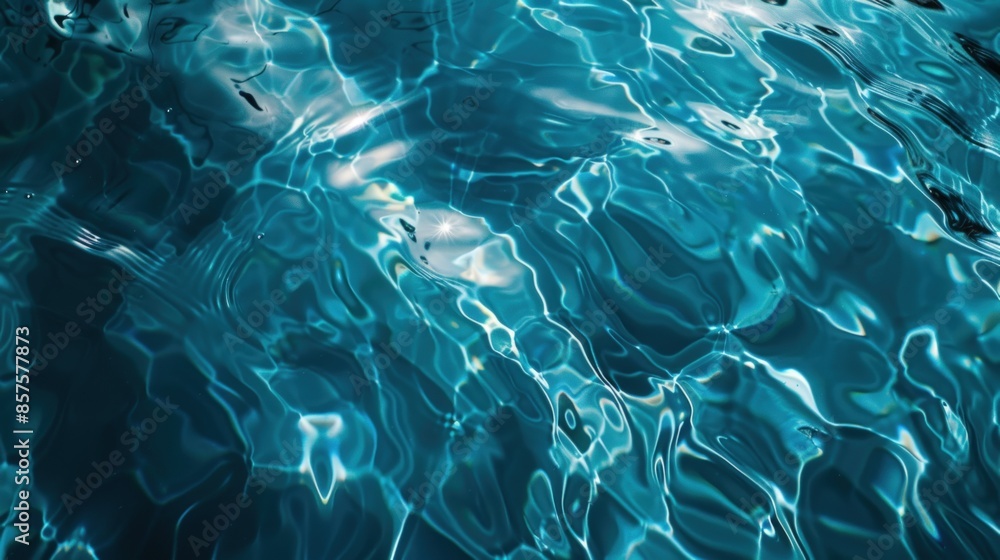 Poster a body of water with ripples and waves, creating a serene and calming atmosphere. generate ai image