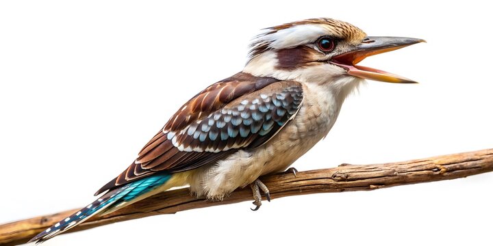 A kookaburra is a large, noisy bird found in australia and new guinea. kookaburras are known for their distinctive call, which sounds like human laughter.