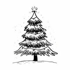 Illustration of a Christmas Tree