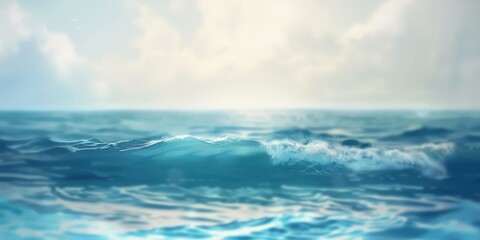 Obraz premium A Blurred Ocean Background Scene