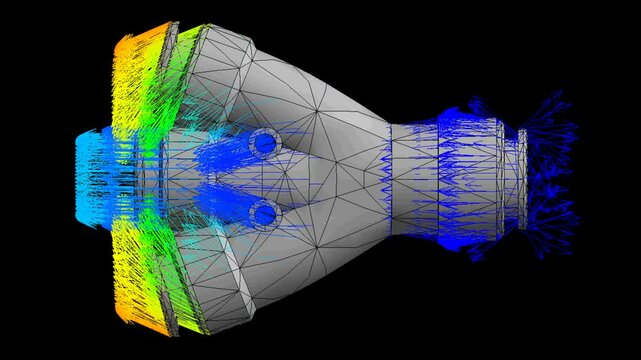 Mechanic simulation engineering - Stress and breakpoint analysis of pipe fitting under force and moment conditions