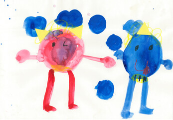 子供が描いた鬼の絵