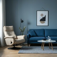 modern living room with sofa