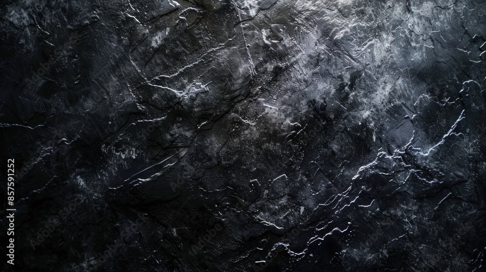 Poster a black background with a lot of texture and a few lines. generate ai image