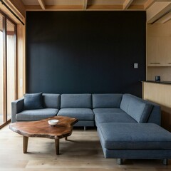 modern living room with sofa