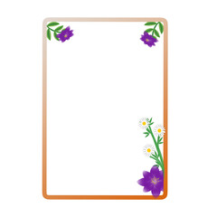 frame with flowers