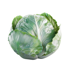 Obraz premium Cabbage separated against a transparent background