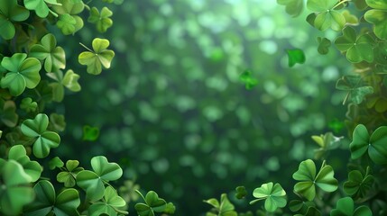 Obraz premium St. Patrick’s Day Decorative Frame Graphic, background banner