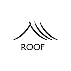 house roof abstract flat icon logo