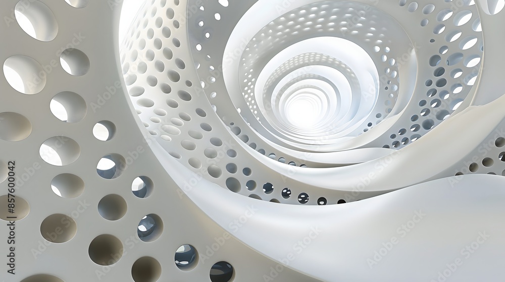 Aufkleber 4. produce an artistic representation of a spiral tunnel with intricate patterns and fluid motion, c