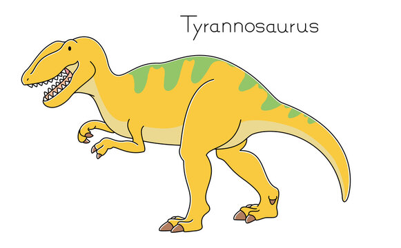 リアルでかわいい恐竜　ティラノサウルス横向き