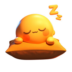 The emoji expression while sleeping