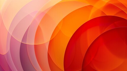 Obraz premium the abstract circles background in the style, red, orange, blur, 16:9, banner. landingpage, website