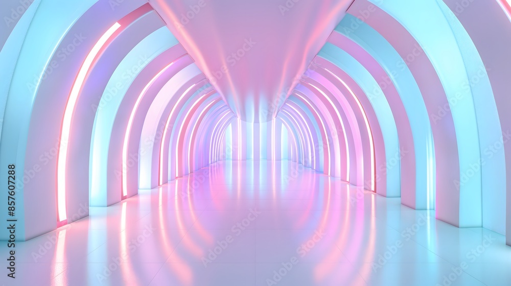Poster 3. design a high-definition 3d render of a futuristic neon background with radiant ascending lines, 