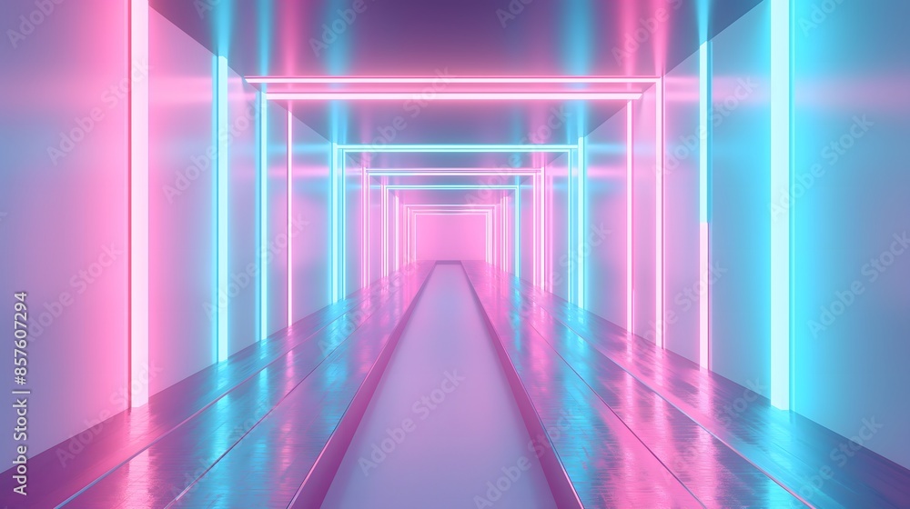 Poster 3. design a high-definition 3d render of a futuristic neon background with radiant ascending lines, 
