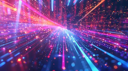 Fototapeta premium Abstract Neon Lights Background