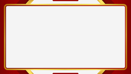 Abstract red and gold gradient background certificate template, banner template, flyer business