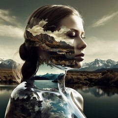 portrait of a person / nature women