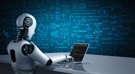 Software development programming on computer screen for modish application and program coding