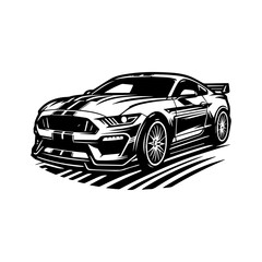 Fototapeta premium sport car logo design template. Super Car Vector Logo Template