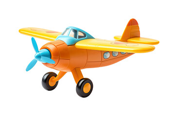 Toy Plane for Toddlers Isolated on White Background | Isolated on Transparent & White Background | PNG File with Transparency