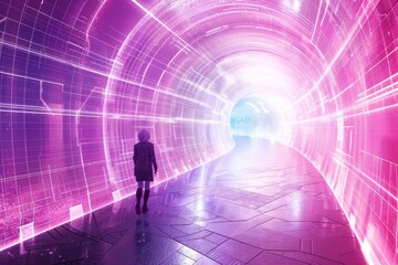 Visualizing teleportation portals: dynamic imagery of futuristic gateways