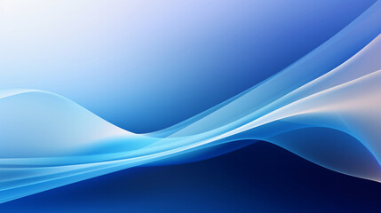 Abstract blue and white waves with copy space text for background, design, and website.
