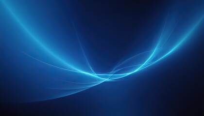 Abstract blue curve and light lines background vector illustration