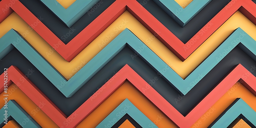 Poster abstract chevron patterns background a bold abstract background with chevron patterns in contrasting