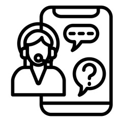Digital Assistance Icon