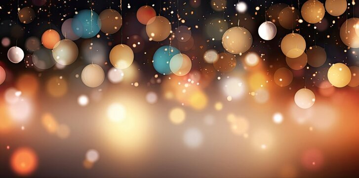 celebration background with bokeh lights and bokeh lights