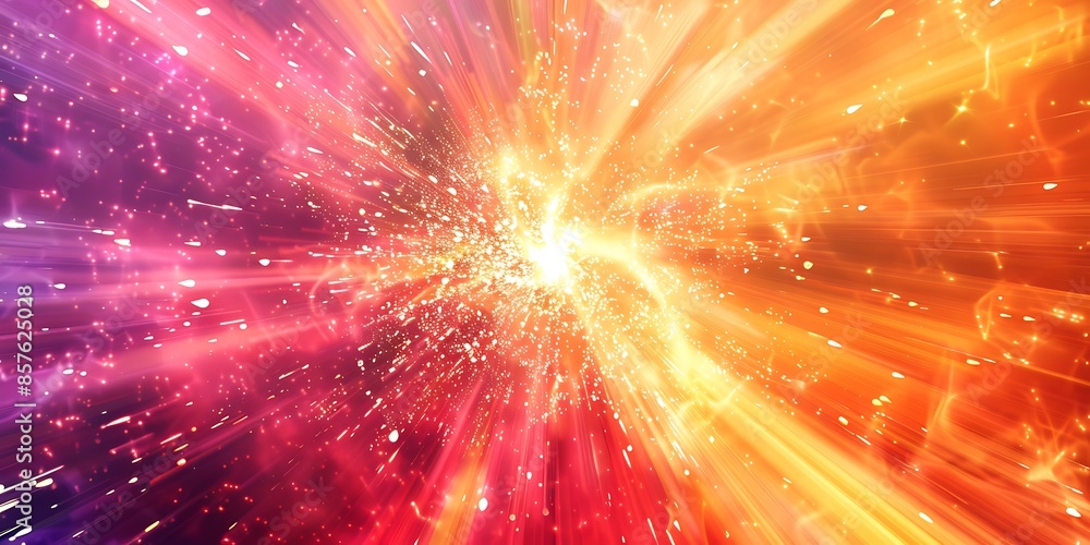Poster abstract energy burst background a vibrant abstract background featuring energy burst patterns and b
