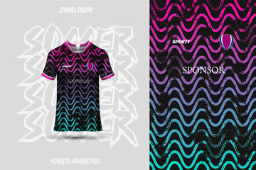Sports jersey and t-shirt template sports jersey design vector. Sports design for football, racing, gaming jersey.	