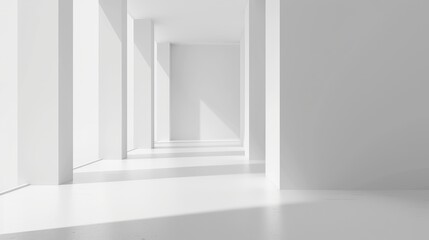 Clean white space with a large empty area and a smooth background.