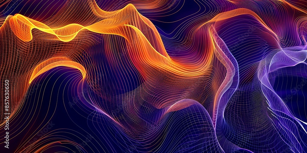 Poster abstract line art background a stylish abstract background featuring intricate line art designs, hig