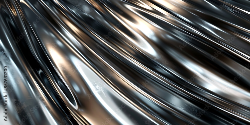 Poster abstract metallic background a striking abstract background with metallic textures and reflective su