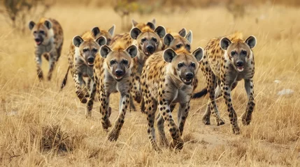  Spotted hyena (Crocuta crocuta) in the savannah © Luxetify