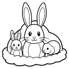 Adorable pets animal for coloring pages