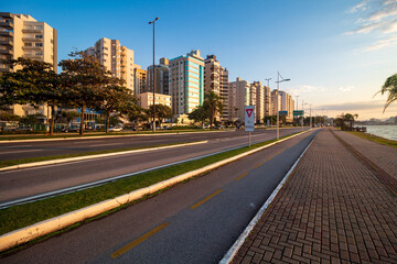 Obraz premium Florianopolis prédios da avenida beira-mar norte de Florianópolis, Santa Catarina, Brasil