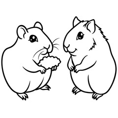 Adorable pets animal for coloring pages