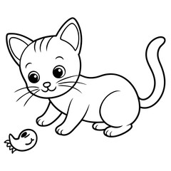 Adorable pets animal for coloring pages