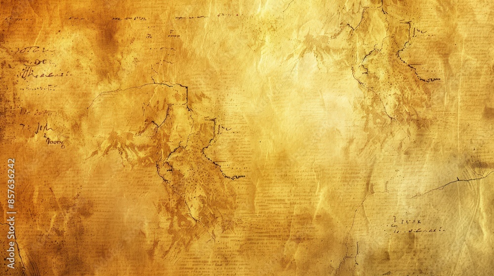 Poster a paper with a brownish color and some wrinkles. generate ai image