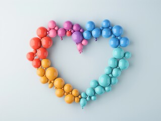 Obraz premium Heartfelt Customer Service: Friendly Chat Bubbles Symbolizing Harmony and Support in Bright Colors