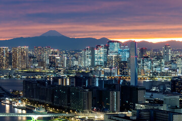 Odaiba and Tokyo Bay, Tokyo, Japan