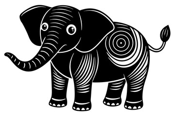 Elephant Silhouette vector illustration 