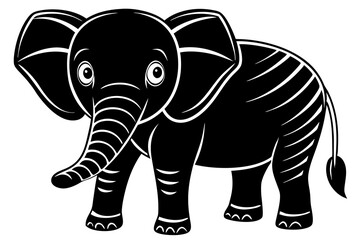 Elephant Silhouette vector illustration 
