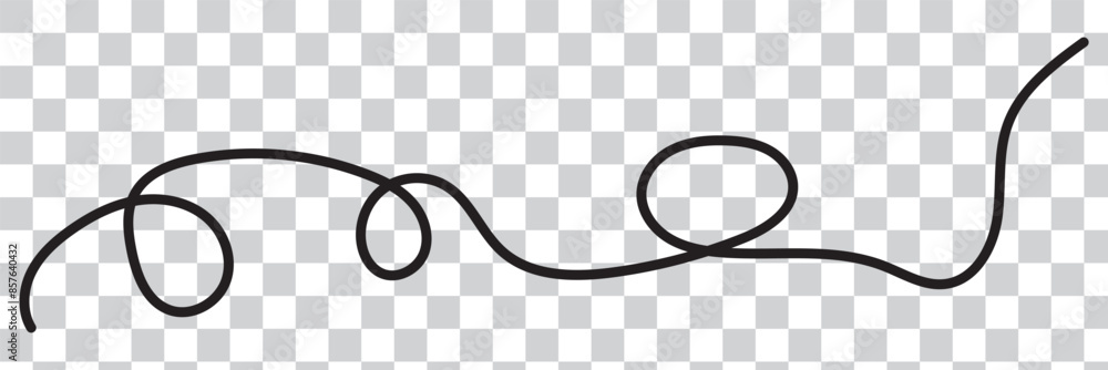 Poster wavy line pattern with curvy abstract squiggles in a psychedelic wiggle design.