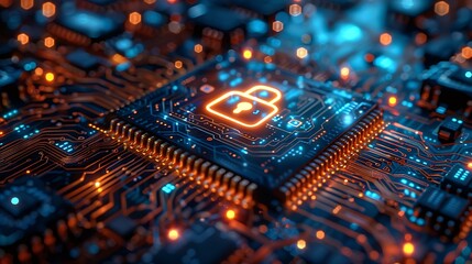 Fototapeta premium Cybersecurity: Protecting the Digital Landscape