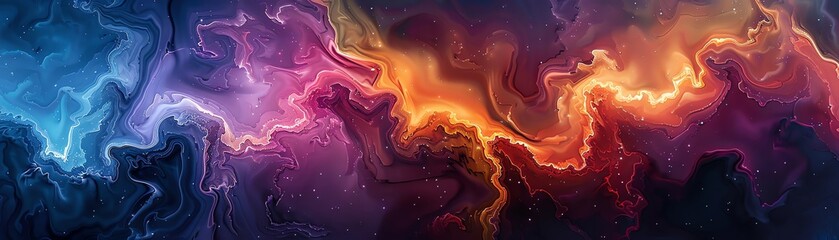 stunning image in traditional oil painting, showcasing a mesmerizing worms-eye view perspective within a virtual reality setting Capture intricate details and vibrant colors to bring this uniq