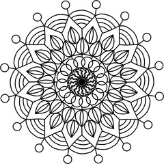 Easy handdraw mandala